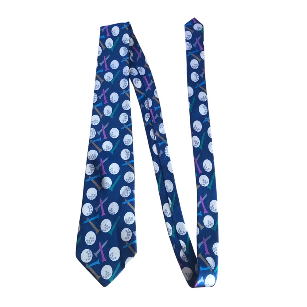 Men’s Silk Tie Golf Golfer Golfing